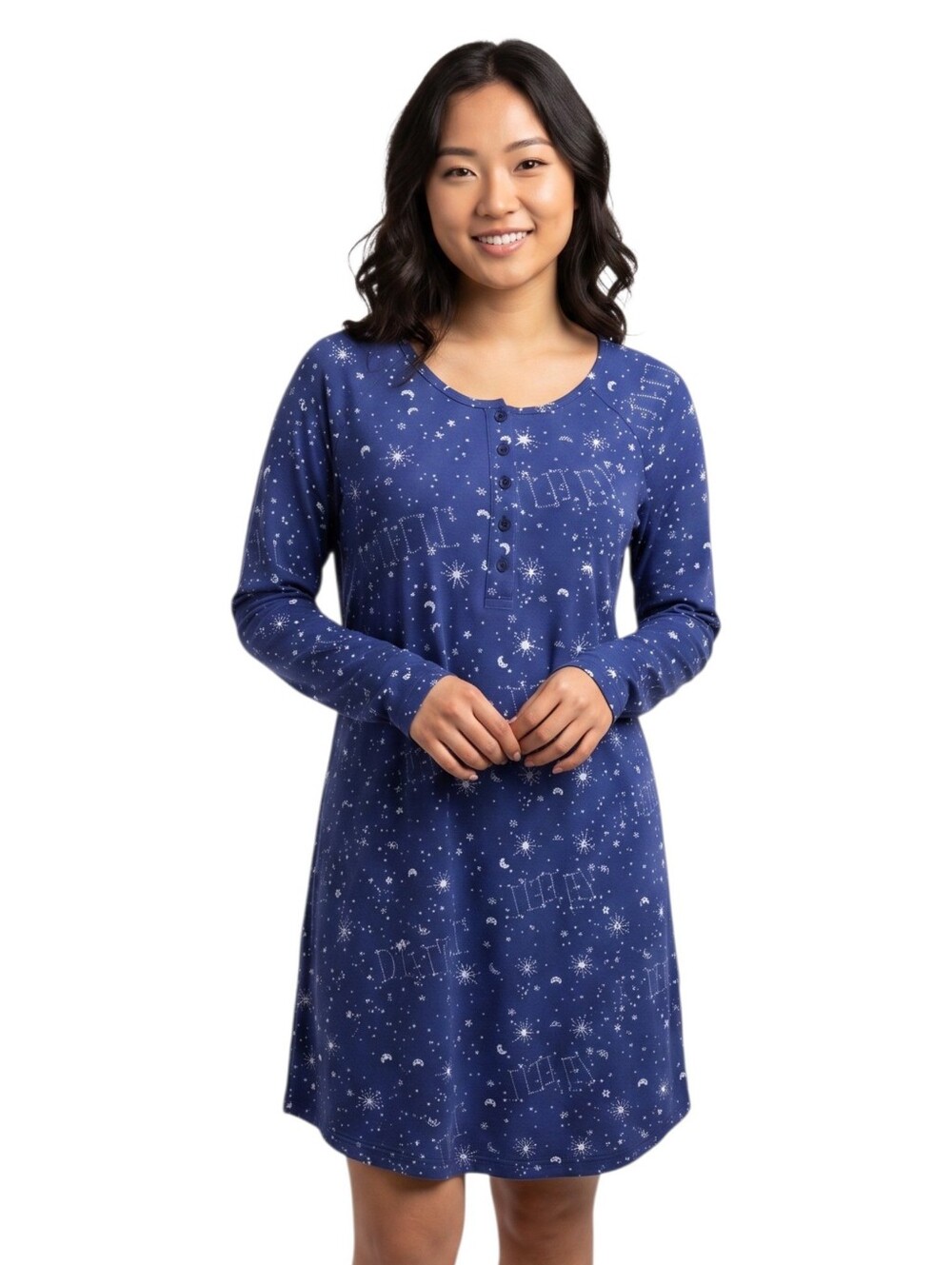 Juicy Couture Starry Night Blue Chemise- Womens Size Medium- nightgown